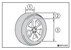 Toyota RAV4. Tire dimensions