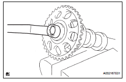 Toyota RAV4. Install no. 2 Camshaft timing sprocket