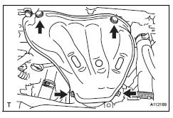 Toyota RAV4. Install no. 1 Exhaust manifold heat insulator