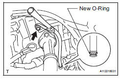 Toyota RAV4. Install oil dipstick guide