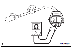 Toyota RAV4. Inspect crankshaft position sensor