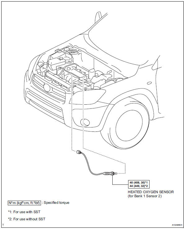 Toyota RAV4. Heated oxygen sensor