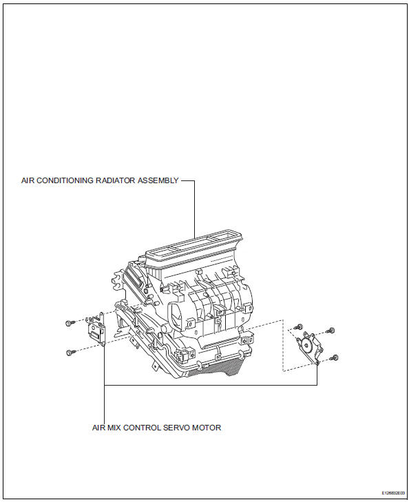 Toyota RAV4. Air mix control servo motor (for automatic air conditioning system)