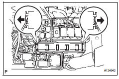 Toyota RAV4. Inspect integration relay (unit a: horn relay)