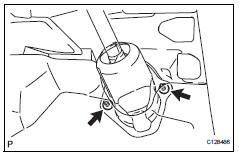 Toyota RAV4. Install column hole cover silencer sheet