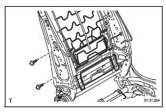 Toyota RAV4. Remove lumbar support adjuster assembly