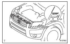 Toyota RAV4. Install front bumper cover