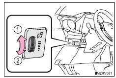 Toyota RAV4. Instrument panel light control