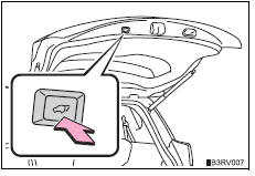 Toyota RAV4. Power back door switch (vehicles with a power back door)