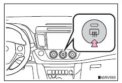 Toyota RAV4. Rear window and outside rear view mirror defoggers