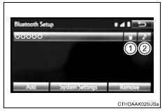 Toyota RAV4. Connecting a bluetooth® device