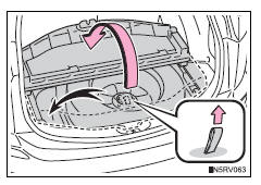 Toyota RAV4. Storage boxes