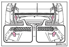 Toyota RAV4. Rear cargo net (if equipped)