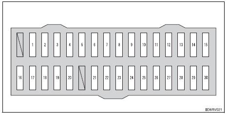 Toyota RAV4. Under the instrument panel