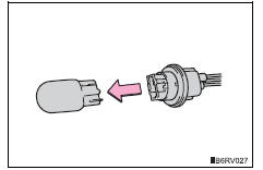 Toyota RAV4. Front turn signal lights/parking lights