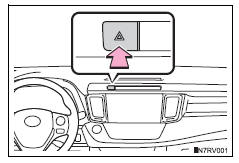 Toyota RAV4. Emergency flashers