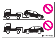 Toyota RAV4. When towing the vehicle