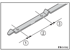 Toyota RAV4. Non-flat dipstick