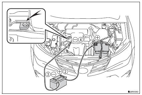 Toyota RAV4 (XA40) 2013-2018 Owners Manual: If the vehicle battery is ...