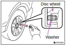 Toyota RAV4. Installing the spare tire