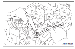 Toyota RAV4. Remove valve spring seat