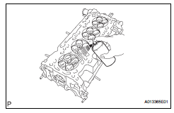 Toyota RAV4. Inspect cylinder head for cracks