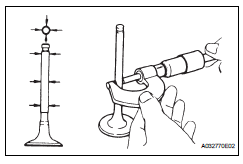 Toyota RAV4. Inspect intake valve