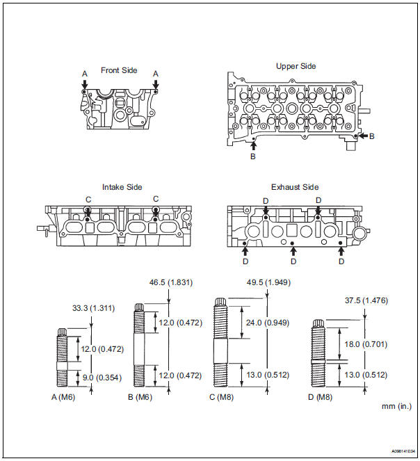 Toyota RAV4. Replace stud bolt