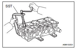 Toyota RAV4. Install intake valve