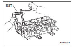 Toyota RAV4. Remove intake valve