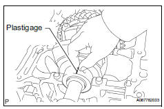 Toyota RAV4. Inspect crankshaft oil clearance