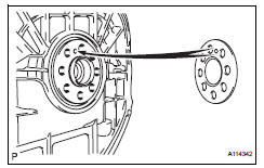 Toyota RAV4. Install drive plate sub-assembly