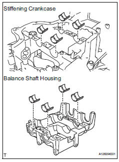 Toyota RAV4. Remove no. 1 Balance shaft bearing