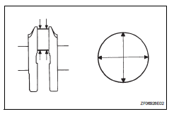 Toyota RAV4. Inspect crankshaft