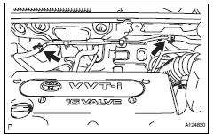 Toyota RAV4. Connect union to connector tube hose