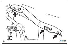 Toyota RAV4. Install battery carrier bracket