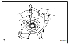 Toyota RAV4. Replace timing chain cover oil seal