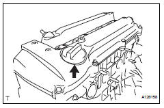 Toyota RAV4. Remove oil filler cap sub-assembly