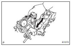 Toyota RAV4. Inspect connecting rod thrust clearance