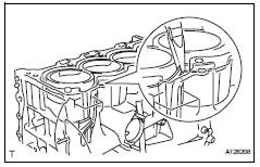 Toyota RAV4. Remove cylinder block water jacket Spacer