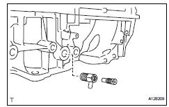 Toyota RAV4. Remove cylinder block water drain cock sub-assembly