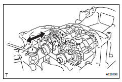 Toyota RAV4. Inspect balance shaft thrust clearance