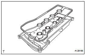 Toyota RAV4. Install cylinder head cover gasket