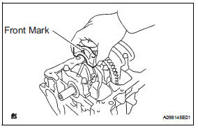 Toyota RAV4. Install piston with connecting rod