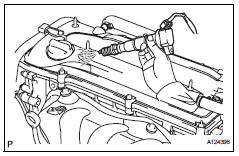 Toyota RAV4. Check for sparks and ignition