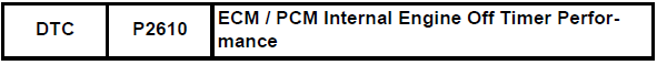 Toyota RAV4. Ecm / pcm internal engine off timer performance