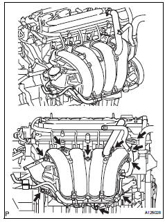 Toyota RAV4. Install intake manifold