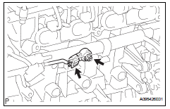 Toyota RAV4. Remove knock sensor