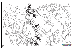 Toyota RAV4. Remove crankshaft position sensor