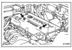 Toyota RAV4. Remove no. 1 Engine cover